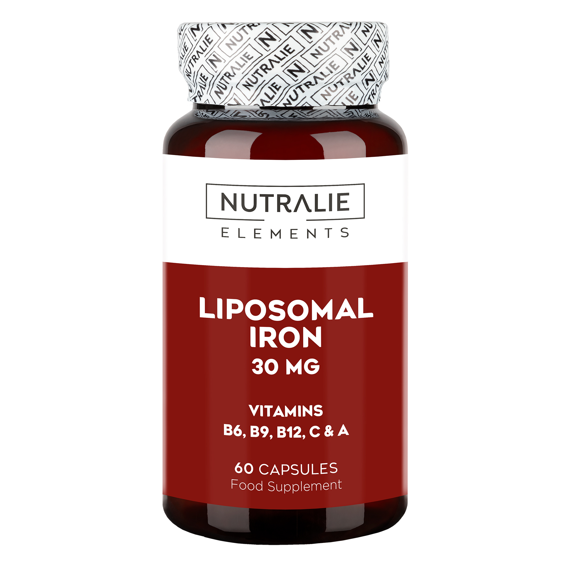 Nutralie Ferro Liposomiale 30 mg + B6 + B12 Stanchezza e Affaticamento 60 Capsule