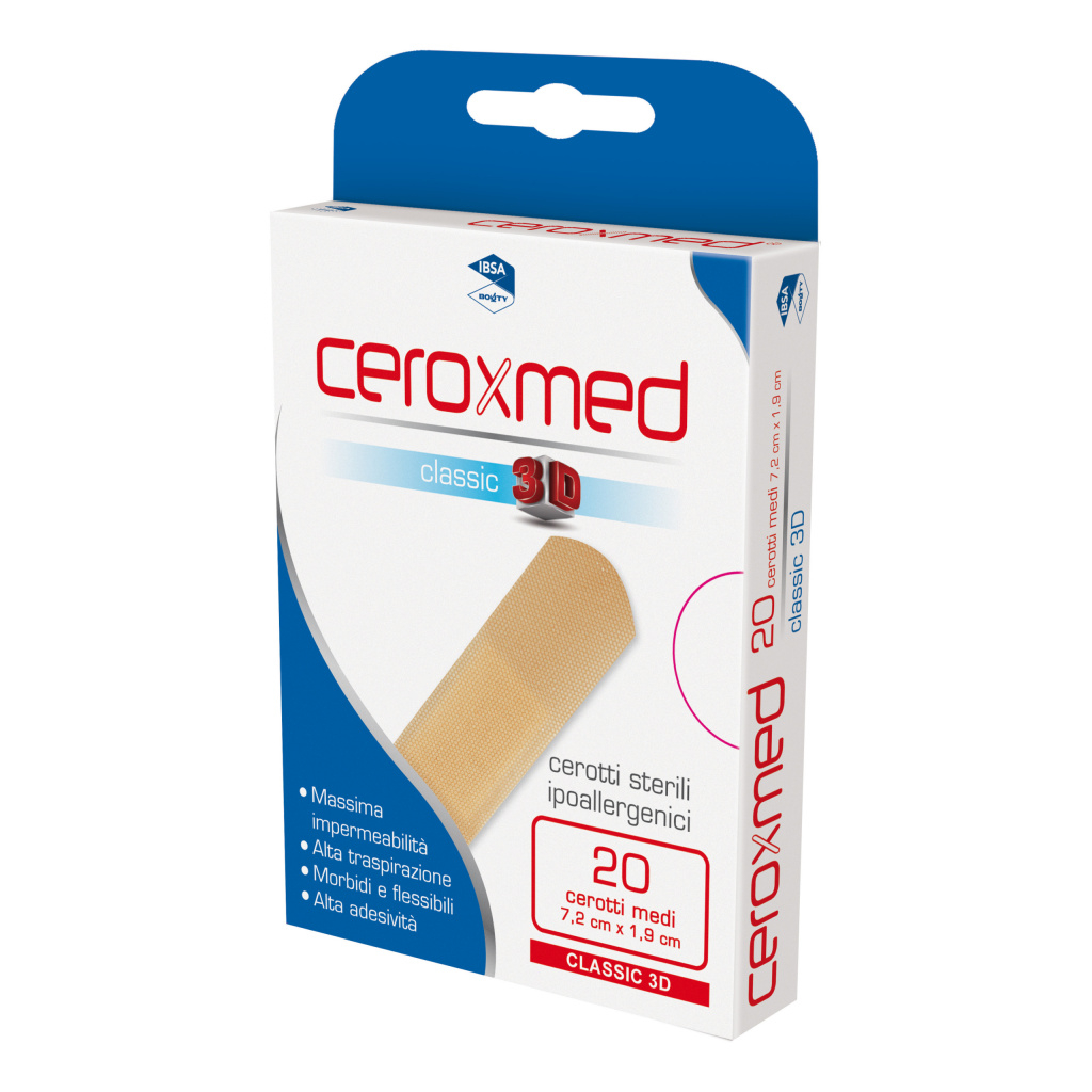 Ceroxmed Classic 3D Cerotti Formato Medio 20 Pezzi