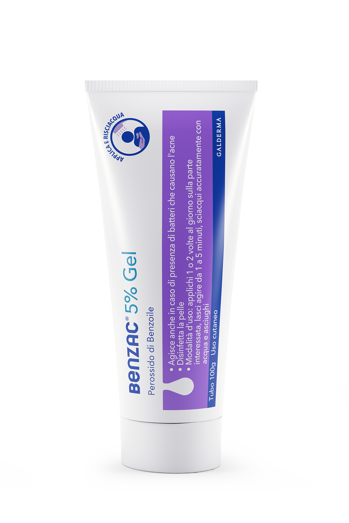 Benzac Clean 5% gel Perossido di Benzoile contro Acne 100g