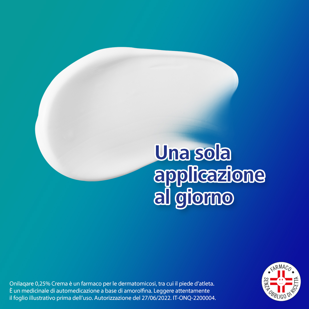 Onilaqare 0.25% crema contro la micosi per uso topico 20G