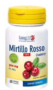 LongLife Mirtillo Rosso Forte Integratore Vie Urinarie 60 Capsule