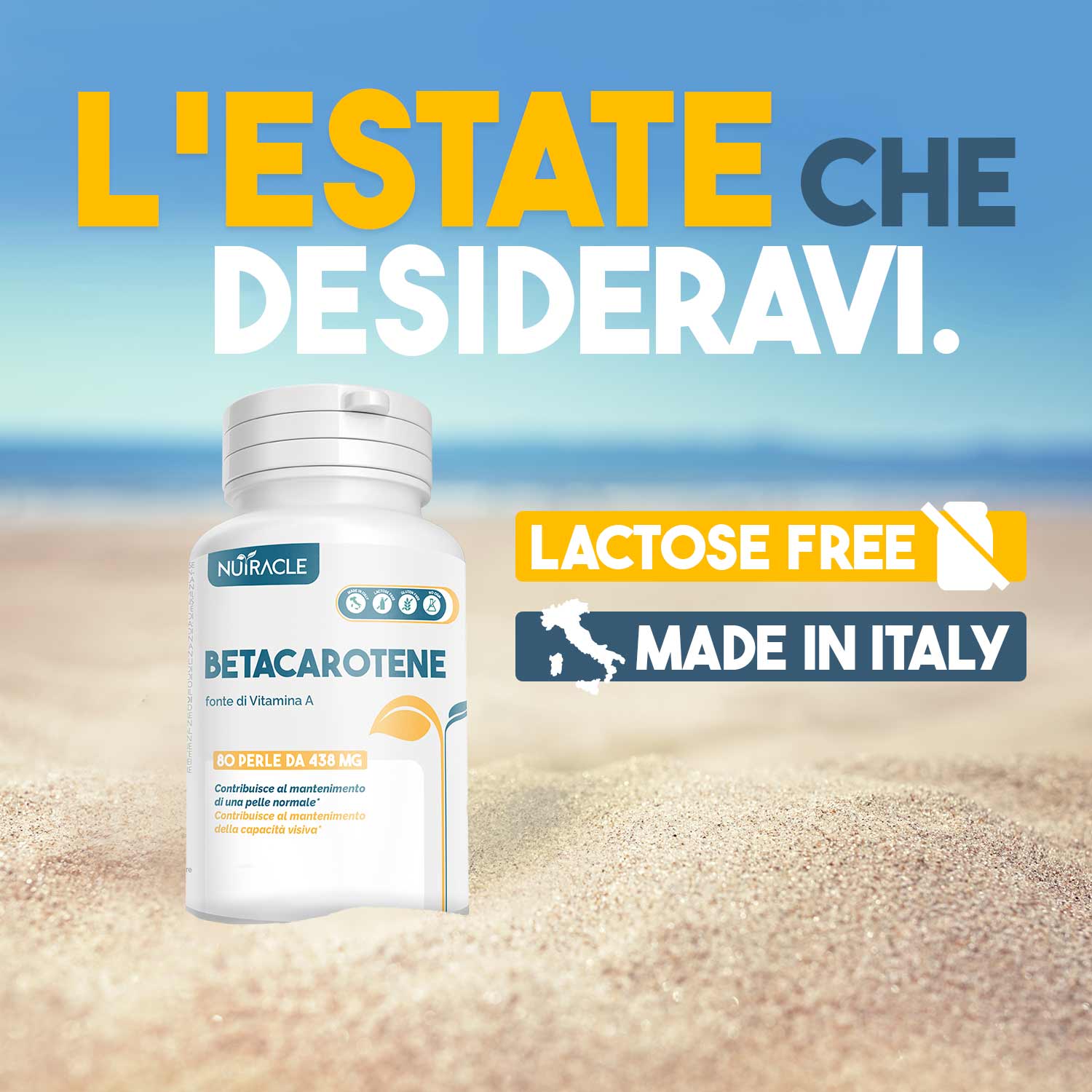 Nutracle Betacarotene 80 Perle - Integratore Per La Pelle