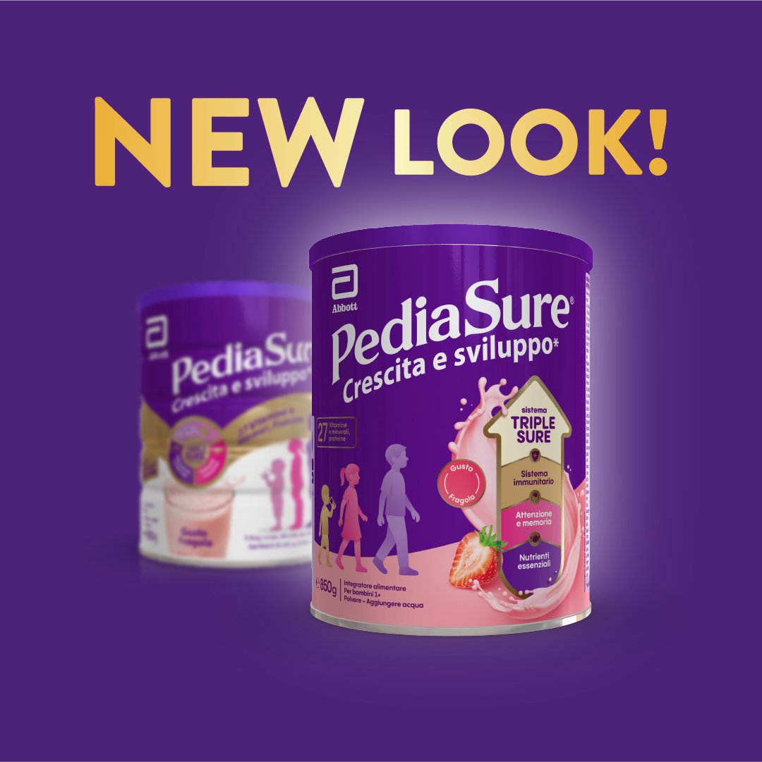 PediaSure Crescita E Sviluppo Gusto Fragola 850 g - Integratore Multivitaminico Per Bambini