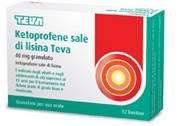 KETOPROFENE S LIS TEVA*12BUST