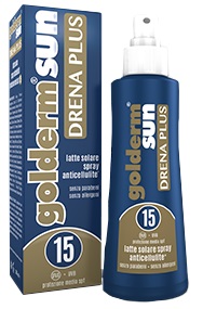 Golderm Sun Drena Plus SPF 15 Latte Solare Spray Anticellulite 200 ml