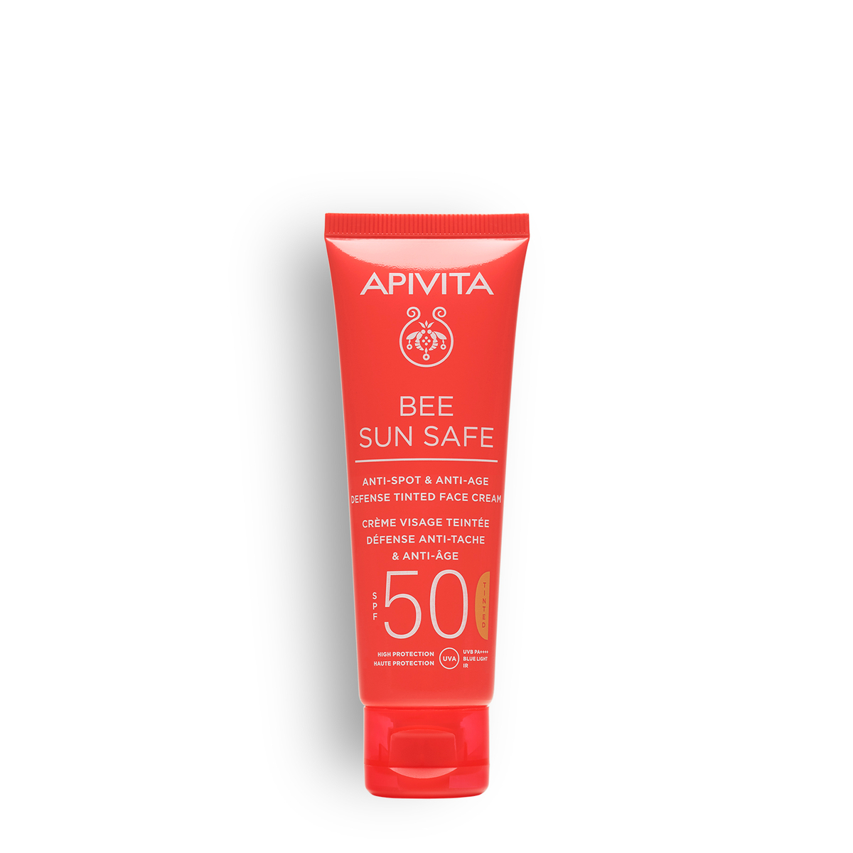 Apivita Bee Sun Safe - Crema Solare Colorata SPF50 Anti-Macchie E Anti-Age Viso 50 ml