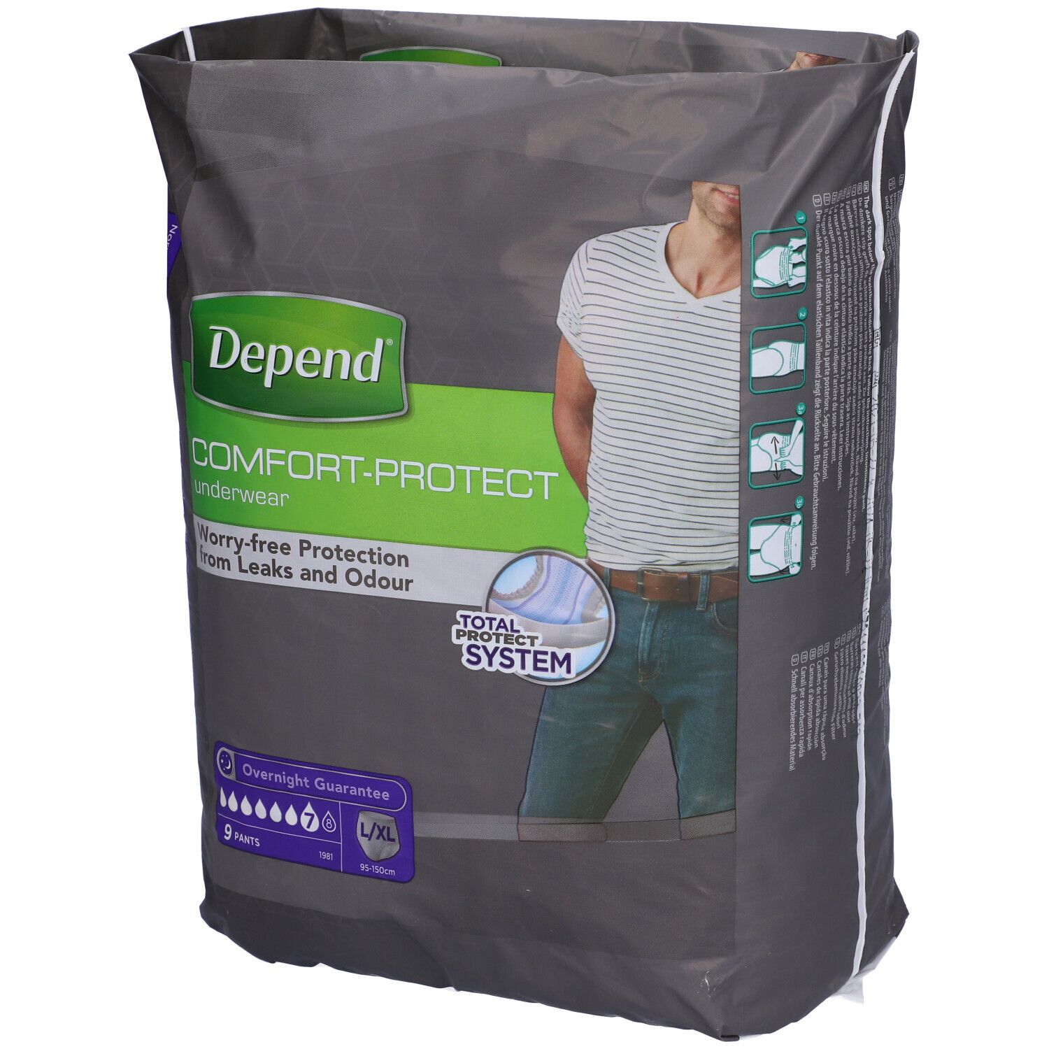 DEPEND COMFORT U SLIP L SUPER