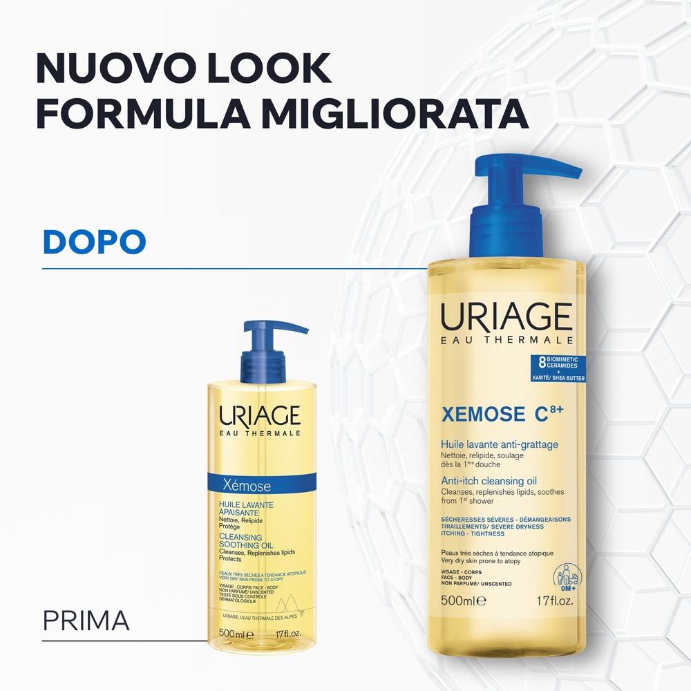 Uriage - Xémose C8+ - Olio Lavante Antiprurito Viso E Corpo 500 ml