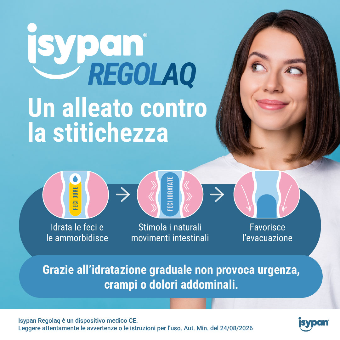 Isypan Regolaq 20 Bustine - Dispositivo Medico Ad Azione Lassativa