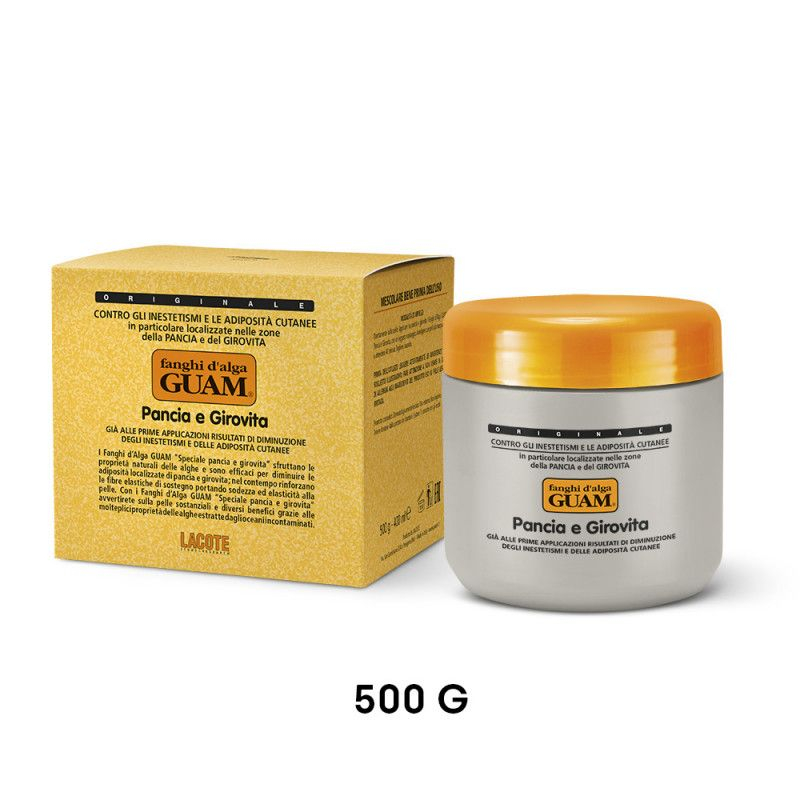 Fanghi d'Alga Guam Pancia e Girovita - Trattamento Anticellulite - Vaso da 500 g