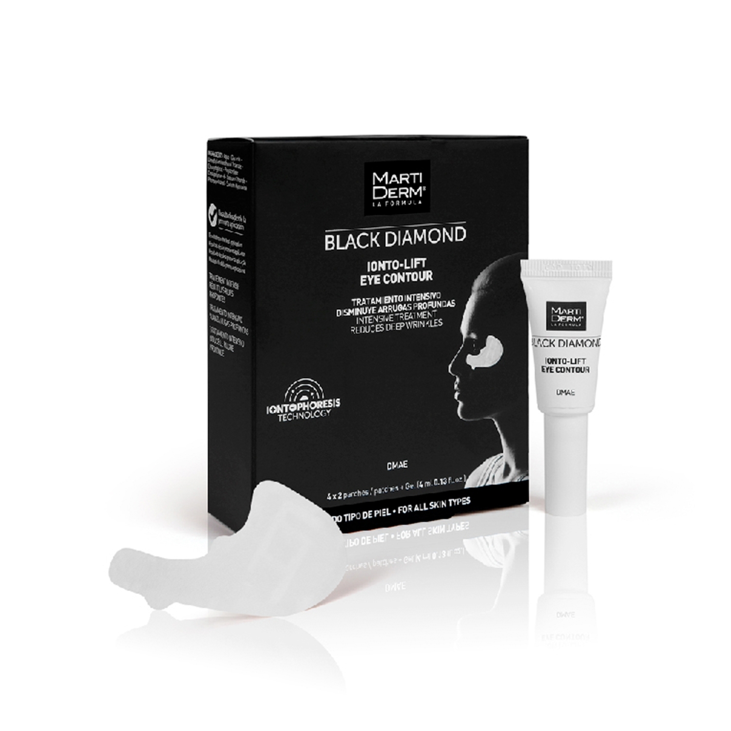 Martiderm - Black diamond - Ionto-Lift Eye Contour - 4 buste con 2 patch + tubetto da 4 ml