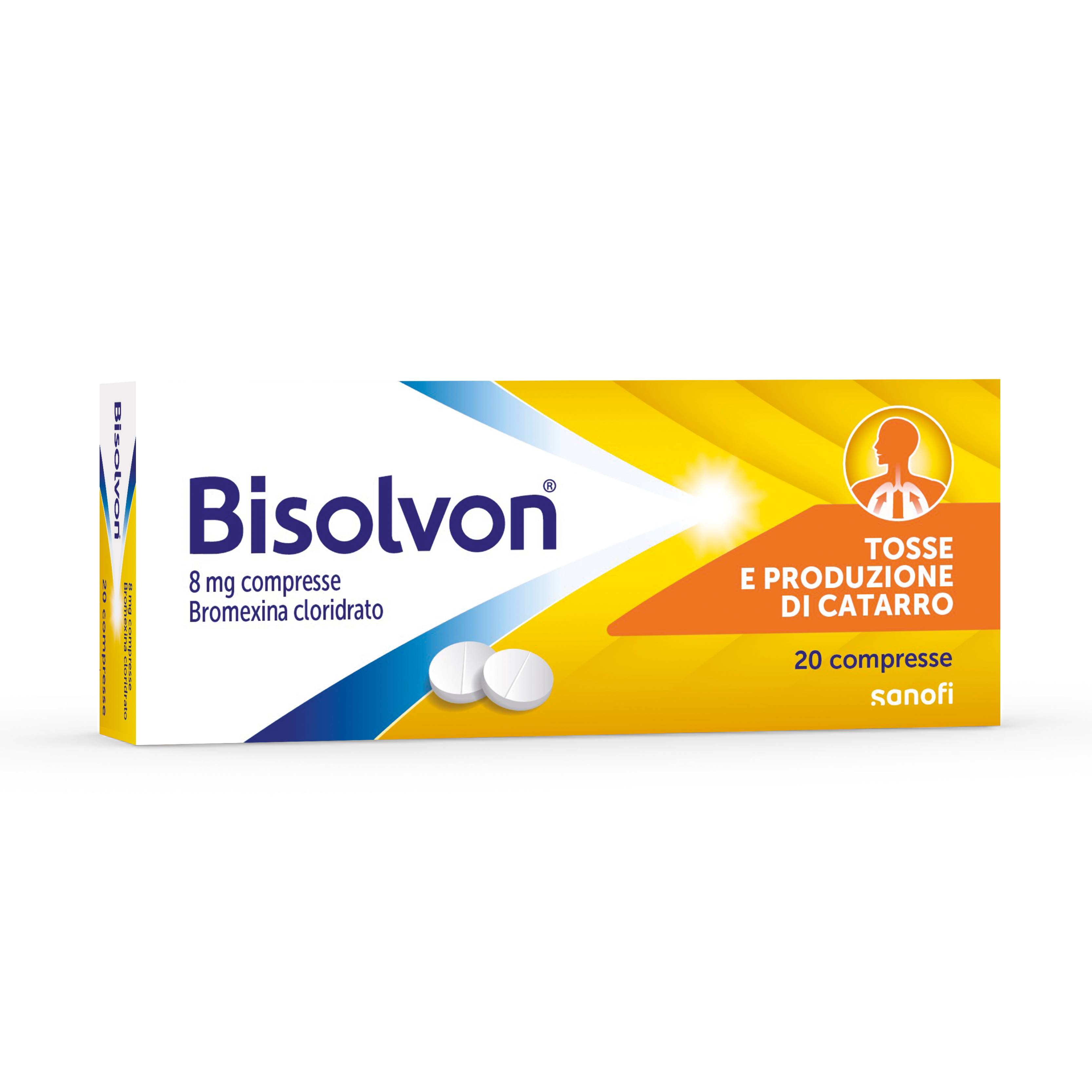 Bisolvon - Mucolitico per tosse grassa - 20 compresse - 8 mg
