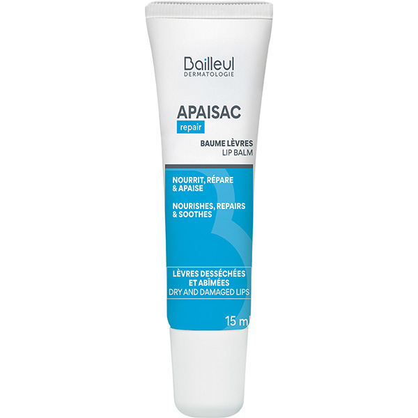 Apaisac Balsamo Labbra Nutriente per riparare, proteggere e rimpolpare labbra secche e screpolate 15ml