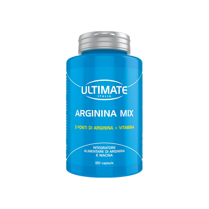 Ultimate Italia Arginina Mix 120 Capsule - Integratore Di Arginina E Niacina