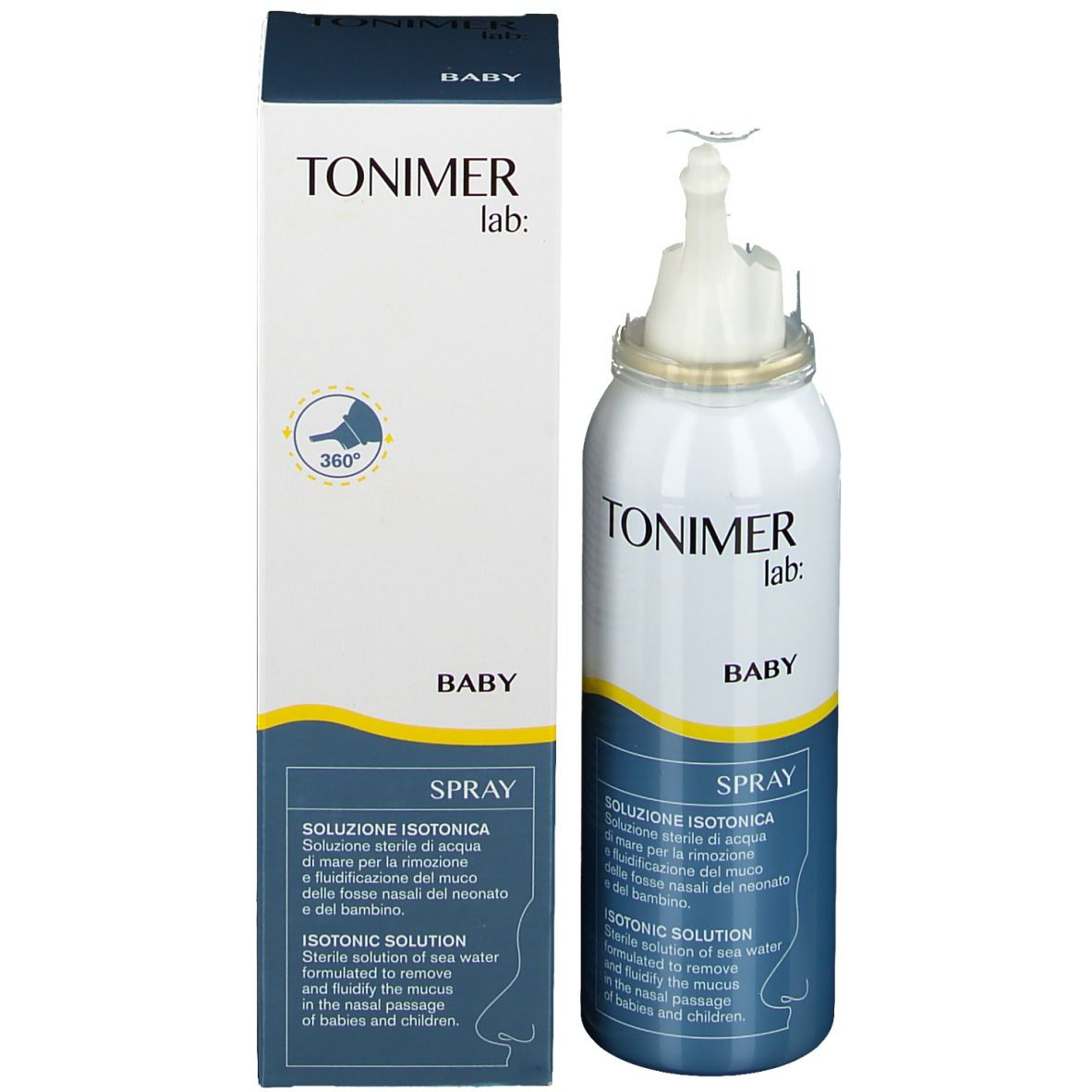 Tonimer Lab Baby Spray Soluzione Isotonica Nasale Neonati Bambini 100 ml