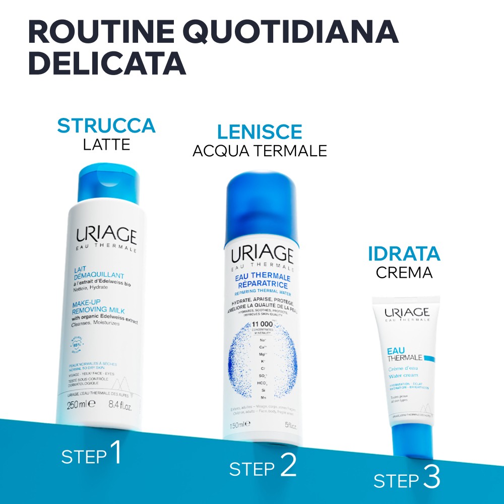 Uriage - Latte Detergente Struccante Viso, Occhi E Labbra 250 ml