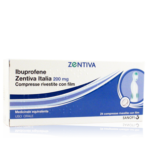 Ibuprofene Zentiva Italia 200mg 24 compresse rivestite con film
