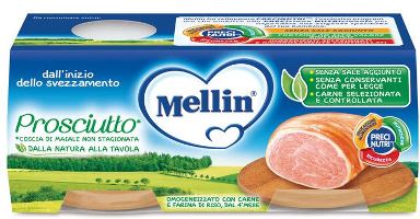 Mellin Omogeneizzato Di Prosciutto 2x120 g