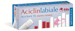 Aciclinlabiale Matita Cutanea 50 mg/g Aciclovir 2,5 g