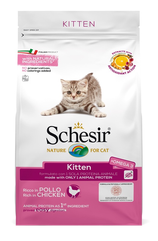 SCHESIR CAT DRY KITT POLLO400G