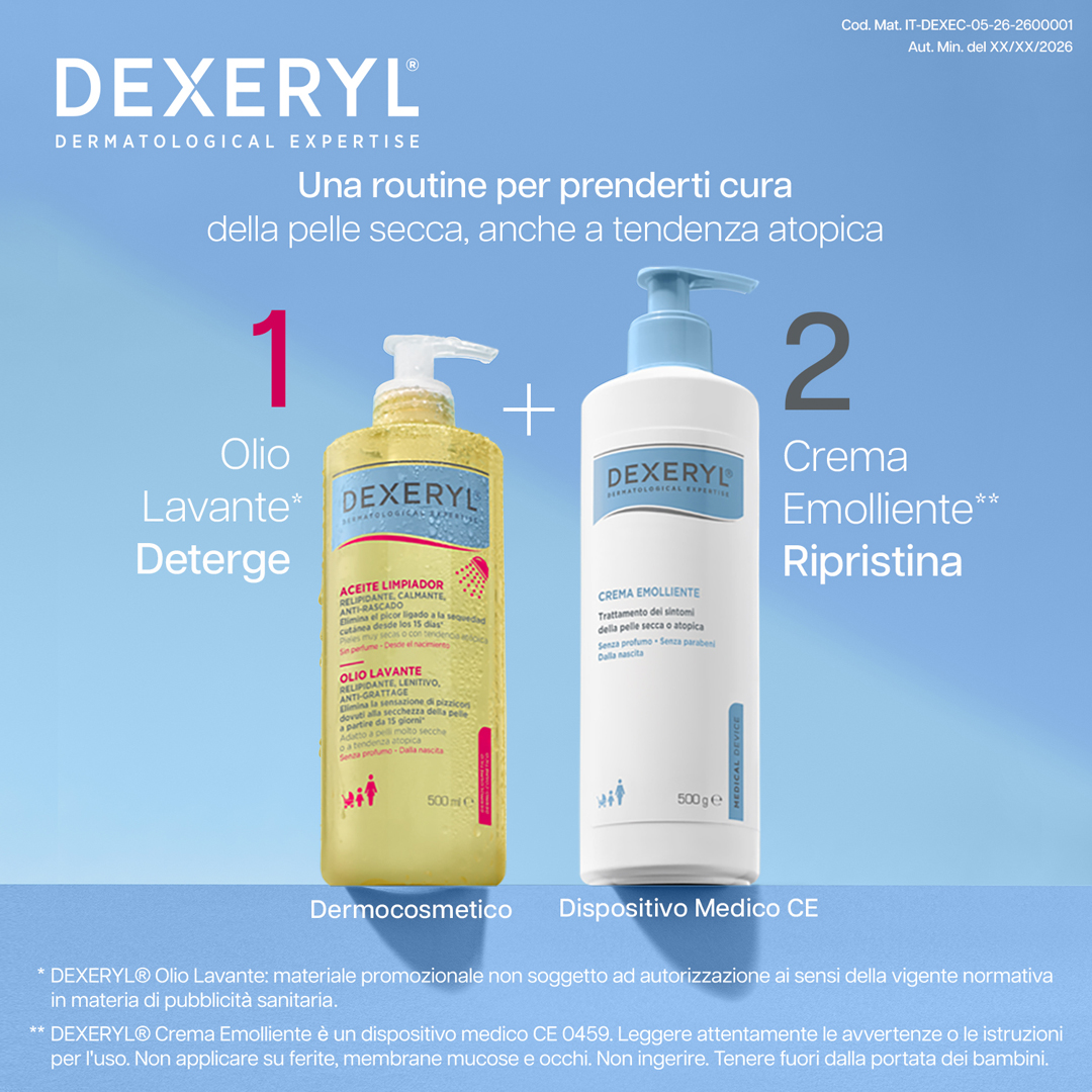 Dexeryl - Crema Emolliente Per La Pelle Secca E A Tendenza Atopica 500 g