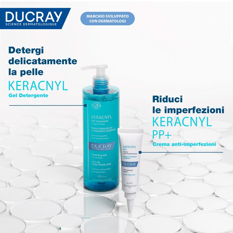 Ducray Keracnyl  PP+ Crema anti-imperfezioni, pelle grassa a tendenza acneica, 30ml 