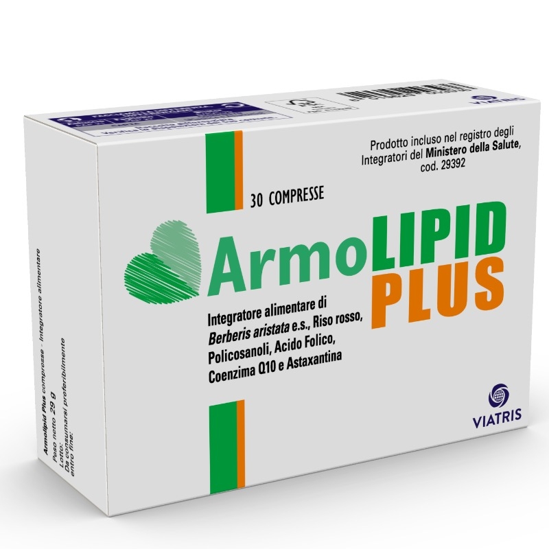 ArmoLipid Plus - Integratore per il colesterolo - 30 compresse - Confezione Italiana Originale