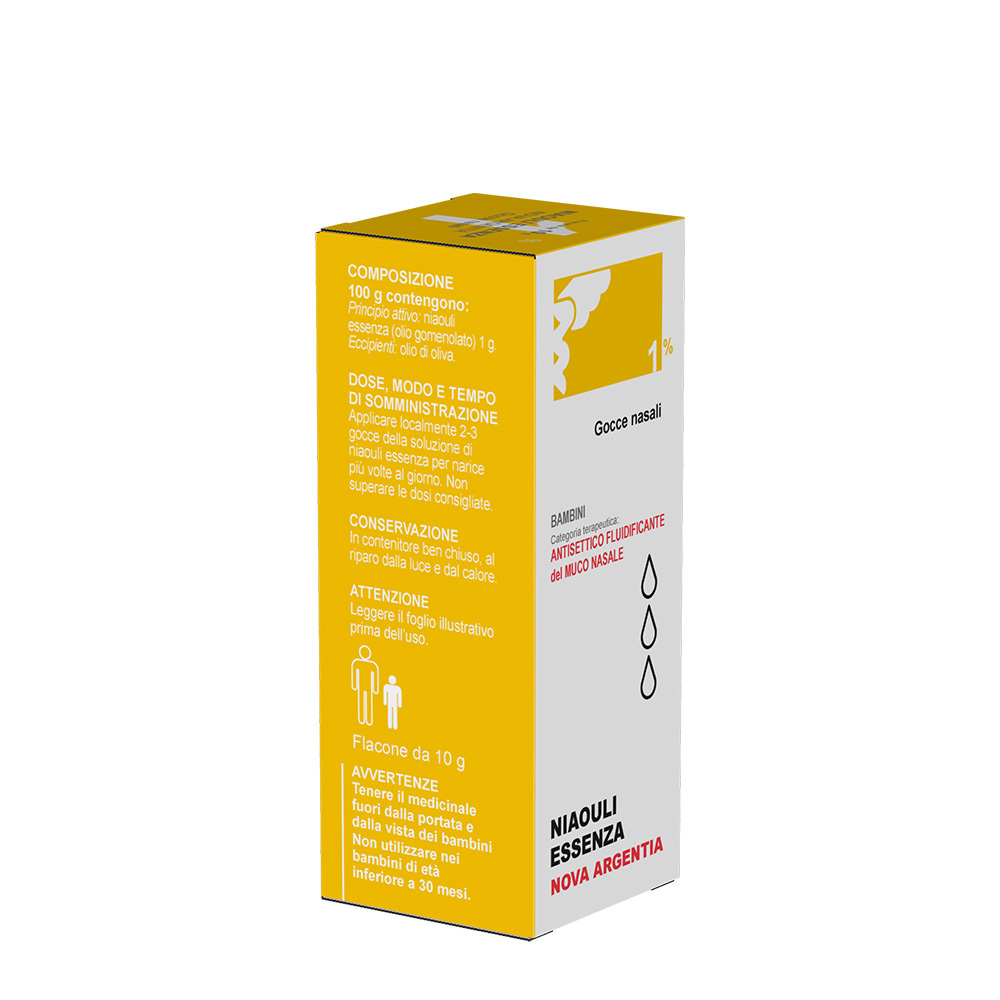 Niaouli Essenza Nova Argentia 1% Gocce Nasali 10g