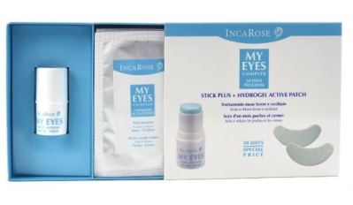 IncaRose My Eyes Complex 30 Days Kit Anti Borse e Antiocchiaie 1 Stick + 4 Active Patch