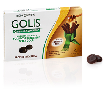 Body Spring Golis Caramelle Benessere Gola Liquirizia e Miele 15 Caramelle