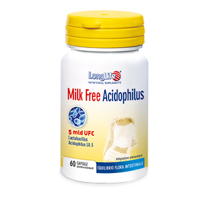 LongLife Milk Free Acidophilus Integratore Fermenti Lattici 60 capsule