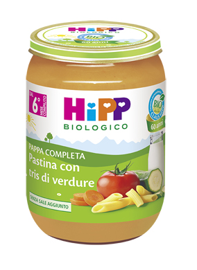 Hipp Biologico Pappa Pronta Pastina Con Tris Di Verdure 190 g