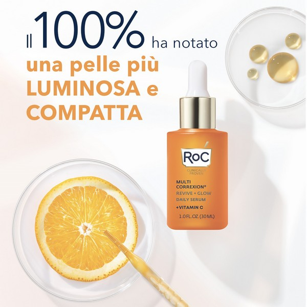 ROC Multi Correxion® Revive + Glow Siero Viso per pelle compatta, luminosa e uniforme - 30ml