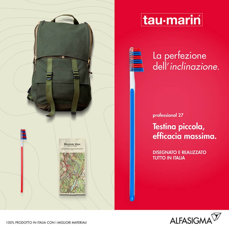 Tau-Marin Spazzolino Professional 27 Setole Dure Testina Piccola