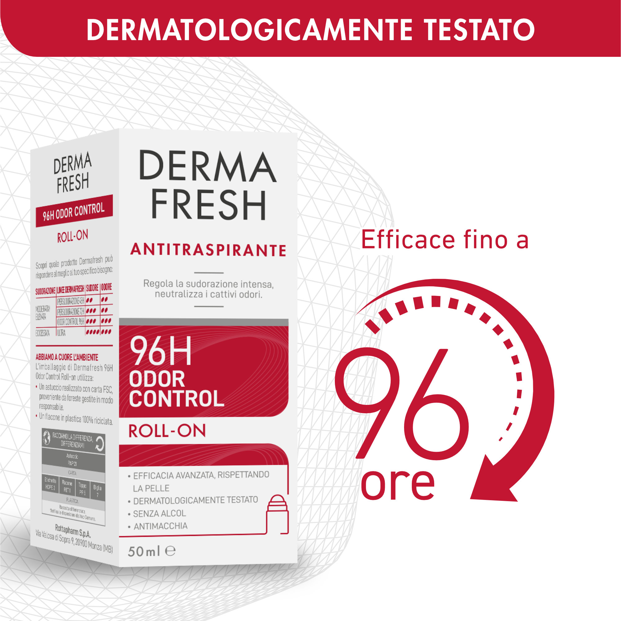 DERMAFRESH 96H ODOR CONTR ROLL