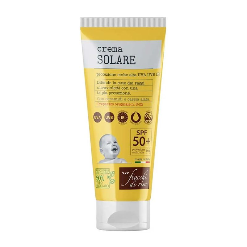 Fiocchi Di Riso - Crema Solare Protezione Molto Alta SPF50+ Per Bamini 100 ml