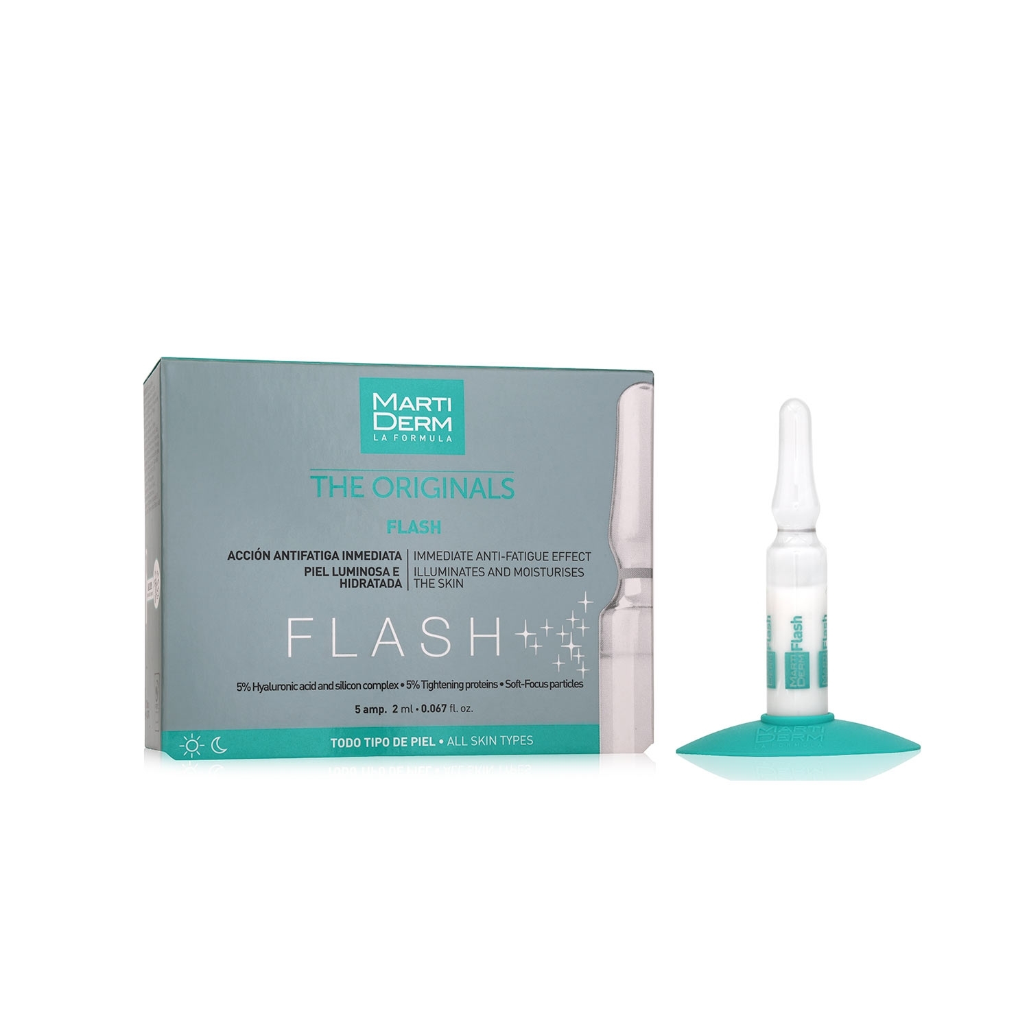 Martiderm - The originals - Flash - Effetto antifatica immediato - 5 fiale
