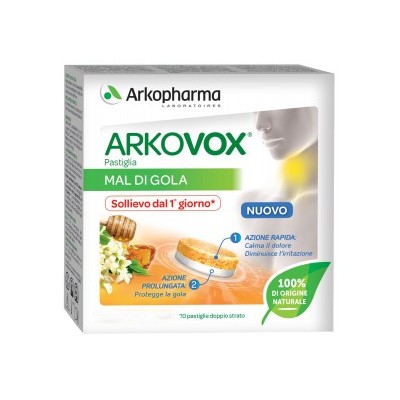 Arkovox Pastiglia Mal di Gola Menta Eucalipto 20 Pastiglie