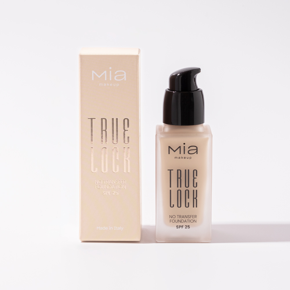 Mia Makeup - True Lock - Fondotinta Fluido SPF25 A Lunga Tenuta - N.02 Chantilly