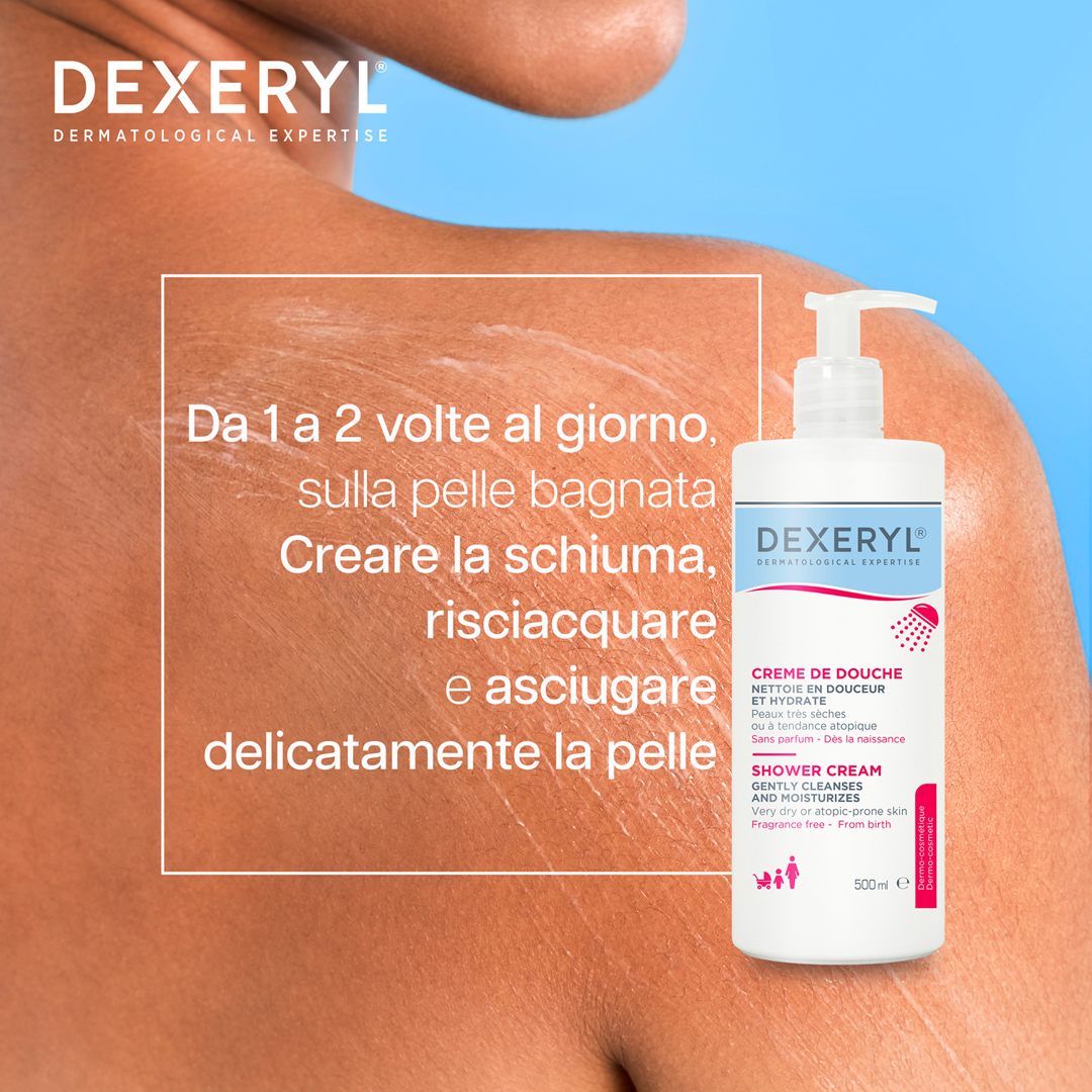 Dexeryl - Doccia Crema Idratante Per Pelle Molto Secca E A Tendenza Atopica 500 ml
