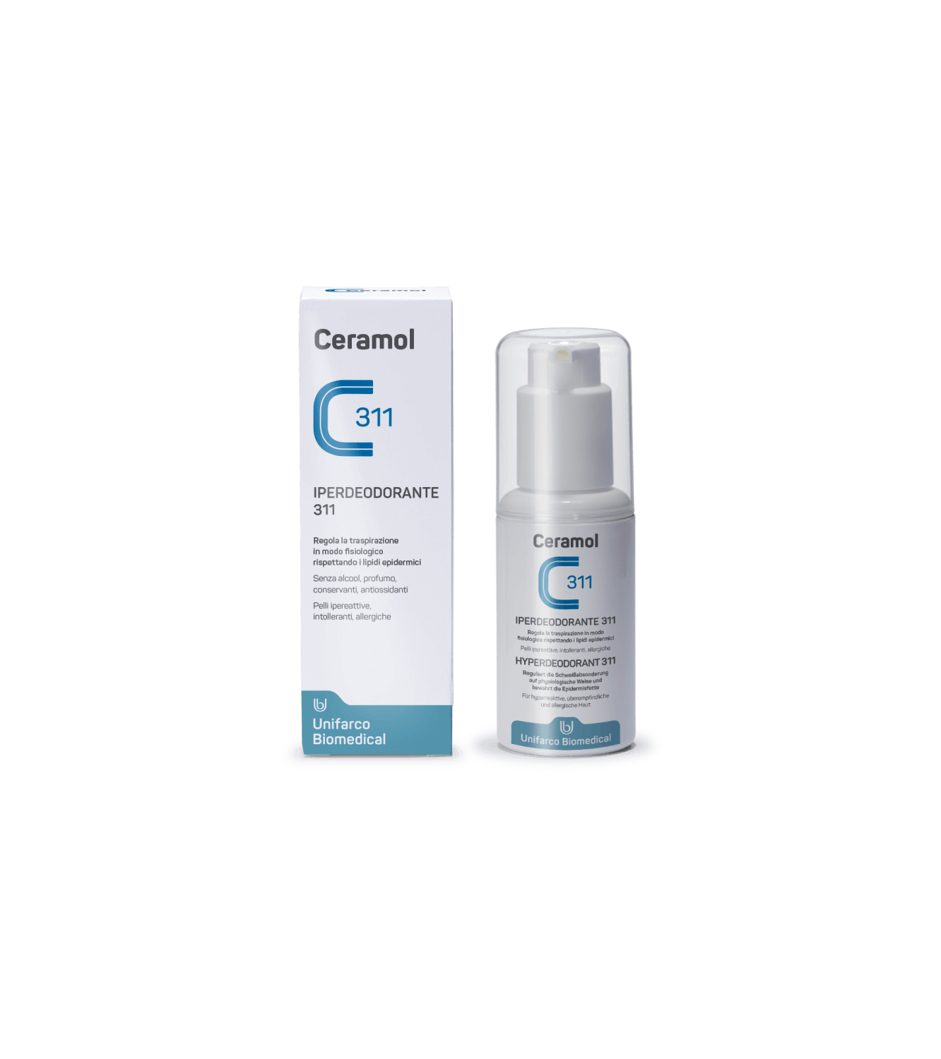Ceramol 311 Iperdeodorante per pelle sensibile - 75 mL