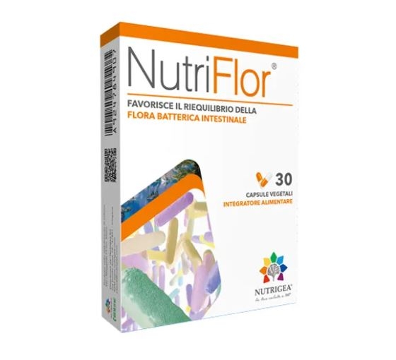 NutriFlor - Integratore per l'equilibrio della flora batterica intestinale - 30 capsule