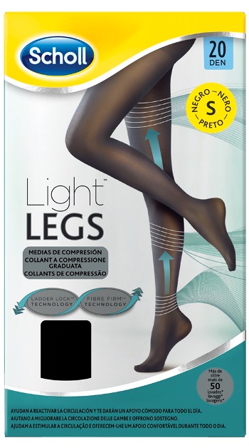 Dr.Scholl Light Legs Collant velati a compressione graduata 20 DEN TG. S colore nero