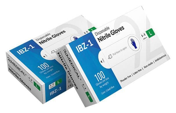 Guanto in nitrile IBZ-1 TAGLIA L 100 PEZZI