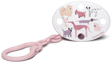 SUAVINEX CLIP OV CANE ROSA
