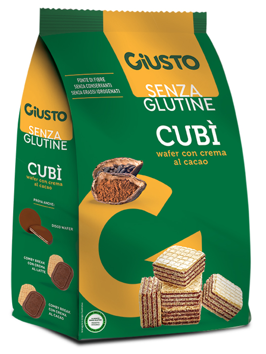 GIUSTO S/G CUBI'Wafer Cac.250g