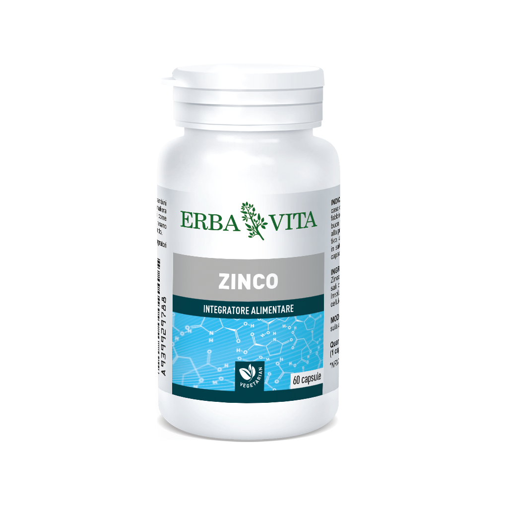 Erba Vita Zinco Integratore Sistema Immunitario 60 Capsule