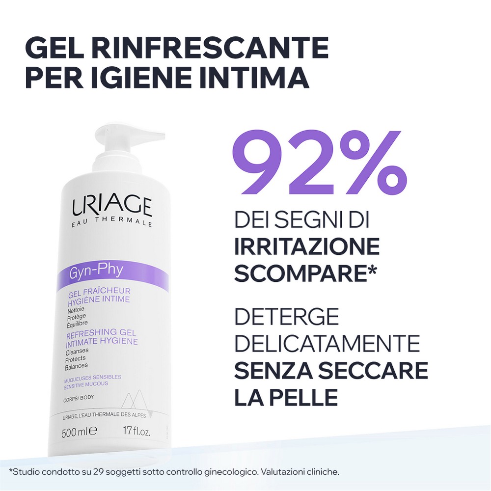 Uriage Gyn-Phy - Gel Detergente Rinfrescante Per Igiene Intima 500 ml