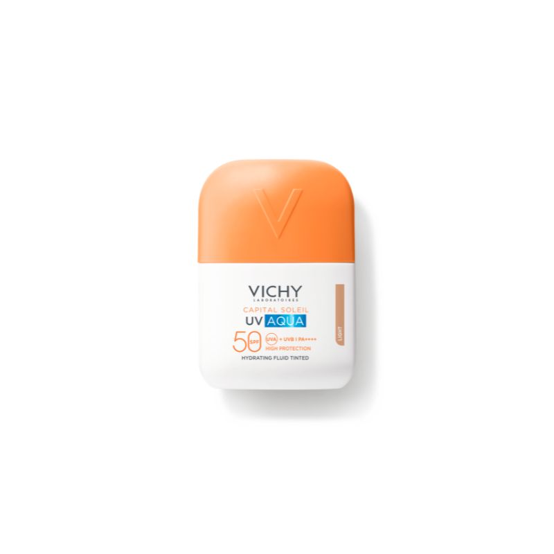 Vichy - Capital Soleil - Uv Aqua SPF50 Protezione Elevata - Fluido Idratante Viso Colorato 50 ml