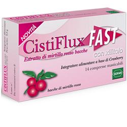 CistiFlux Fast - Integratore per il benessere delle vie urinarie - 14 compresse masticabili